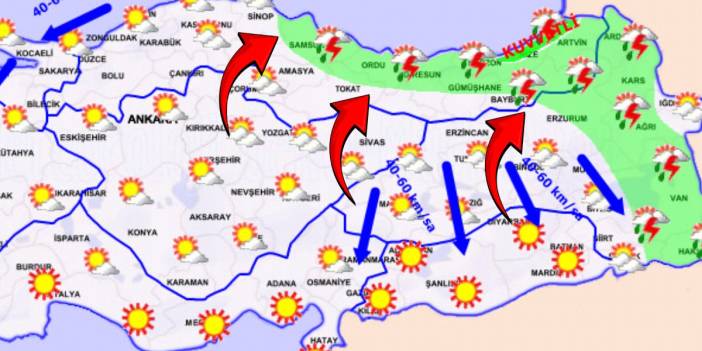 Meteoroloji'den 21 Eylül uyarısı! Kuvvetli rüzgar ve sağanak yağış geliyor