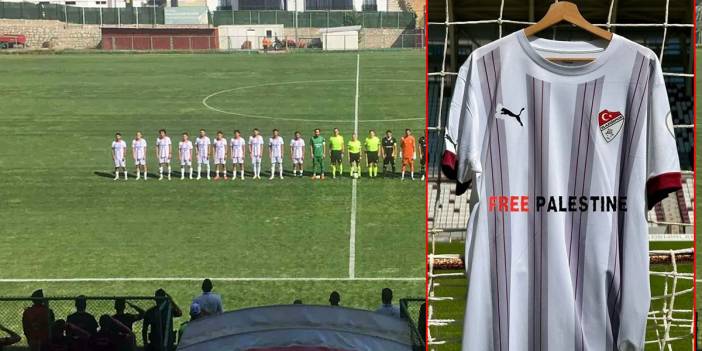 'Filistin'e Özgürlük' formasına TFF'den ret! Maça antrenman formasıyla çıktılar