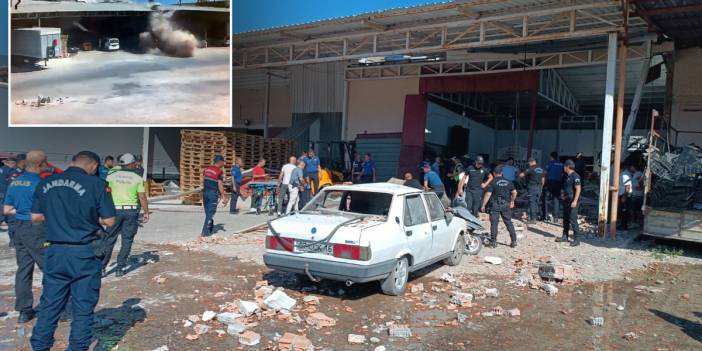 Antalya'da toptancı halinde patlama: Ölü ve yaralılar var