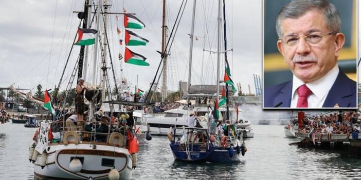 Davutoğlu: Türk donanması Sumud filosuna eşlik etmeli