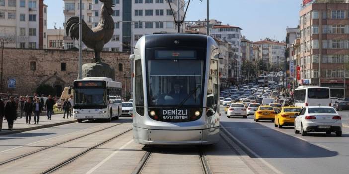 Denizli'nin ilk kent içi raylı sistemi için düğmeye basıldı!