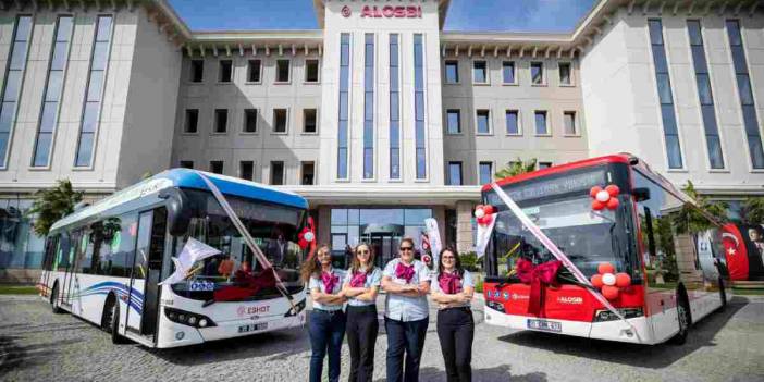 Kadın şoförlerin kullandığı bu otobüsler enerjisini rüzgar ve güneşten alacak