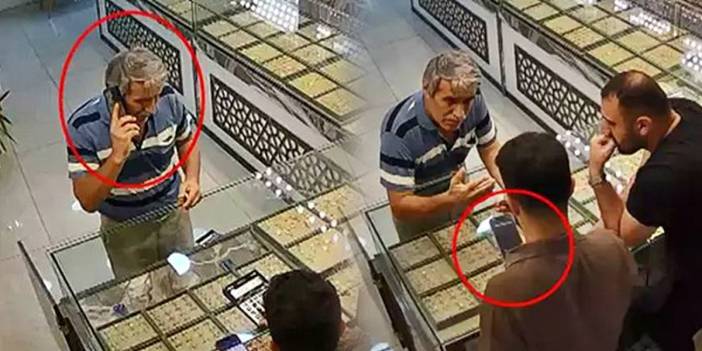 250 bin TL'lik altın vurgununu, kuyumcunun dikkati önledi!