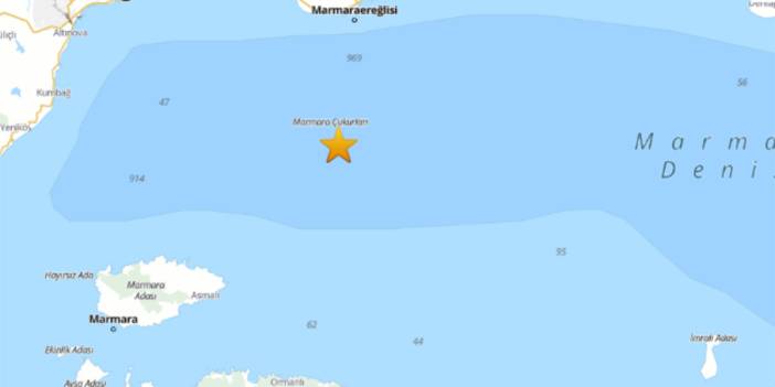 Marmara Denizi'nde büyük deprem! Birçok ilde hissedildi