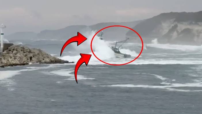 Balıkçı teknesinin Karadeniz sularında korkutan anları! Batmaktan son anda kurtuldu