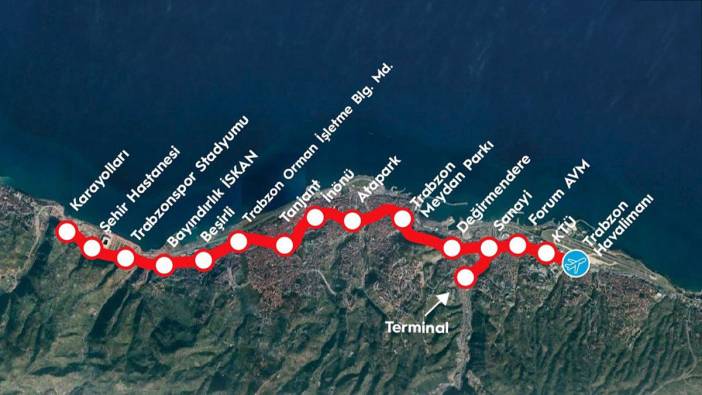 İlk kazma vurulduktan 3 yıl sonra hizmete açılacak! Trabzon'a 15,5 km'lik raylı sistem