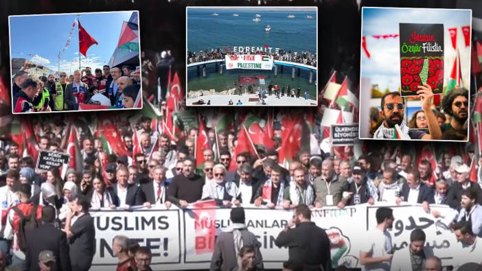 Gazze’ye büyük destek: On binlerce kişi aynı anda sokağa çıktı