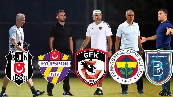 Süper Lig'in ilk 8 haftasında 5 kulüp teknik direktör değiştirdi