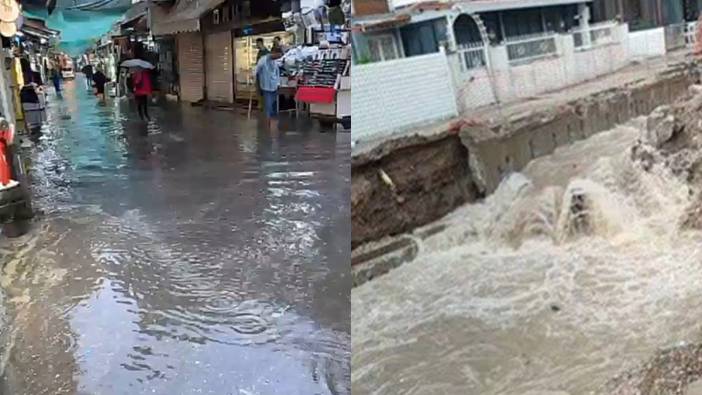 Siklon dalgası ülkeye giriş yaptı, İzmir'i sel götürdü: Cadde ve sokaklar göle döndü