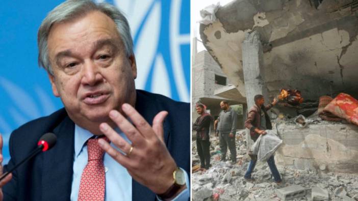 Guterres Gazze'de ateşkesi memnuniyetle karşıladı: "Acılar sona ermeli, fırsat iki devletli çözüm için kullanılmalı"