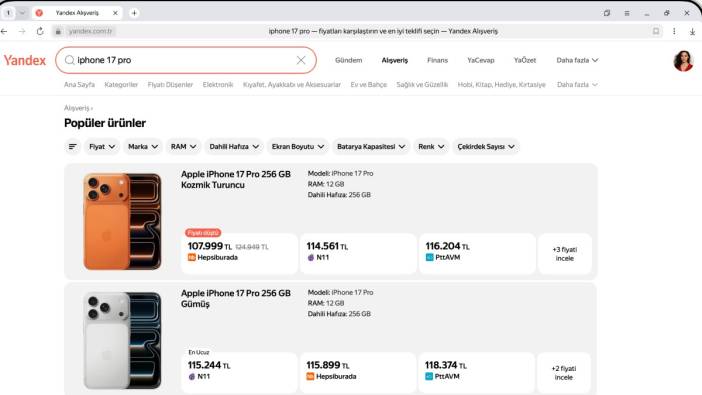 Yandex’ten iPhone 17 raporu: Renkler, fiyatlar ve kameralar ilgi odağı oldu