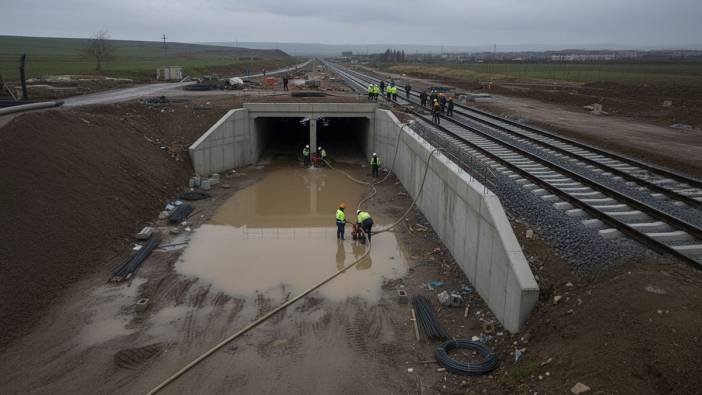 Hızlı tren seferleri 2026'ya sarktı: Alt geçitler su doluyor!