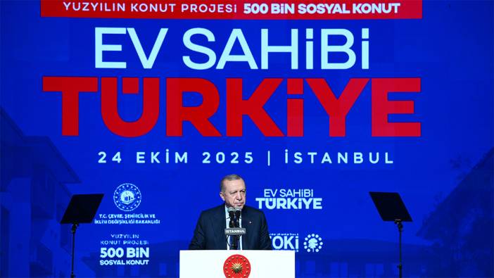 Erdoğan 500 bin sosyal konut projesini duyurdu: 6 bin 750 lira taksitle 240 ayda ödenecek