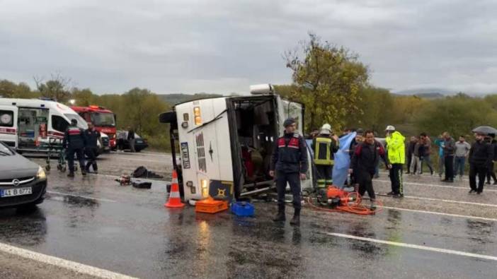 Bartın’da işçi servisi kazası: 1 ölü 19 yaralı