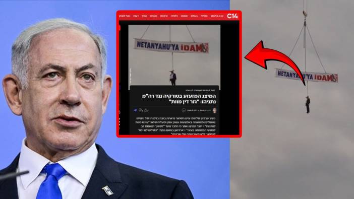 Trabzon’daki "Netanyahu'ya idam" yazılı kuklanın asılması, İsrail basınında gündem oldu