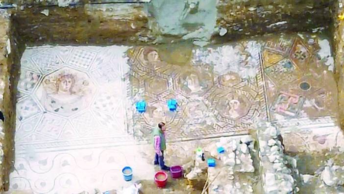 Papa’nın ziyaretine hazırlanan İznik’te tarih fışkırdı: 400 metrekarelik mozaik ilk kez görüntülendi