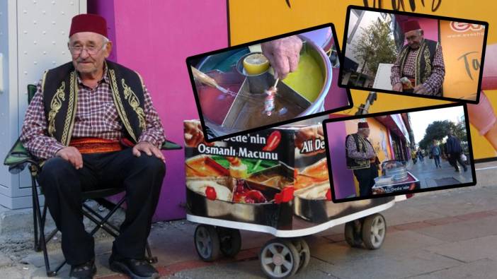 Osmanlı macununun son ustası 'Ali Dede' 65 yıldır sokaklarda! 11 yaşında başladığı mesleği azimle sürdürüyor