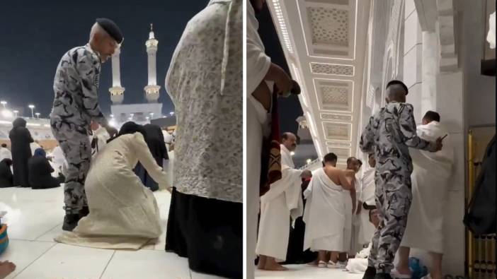 Kutsal topraklarda tepki çeken görüntüler! Umrecilere yönelik müdahale sosyal medyayı ayağa kaldırdı: O anlar kamerada
