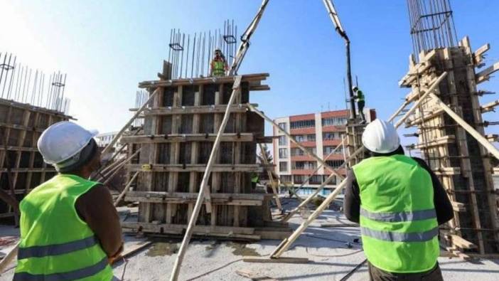 İnşaatta çalışan işçi sayısında rekor artış