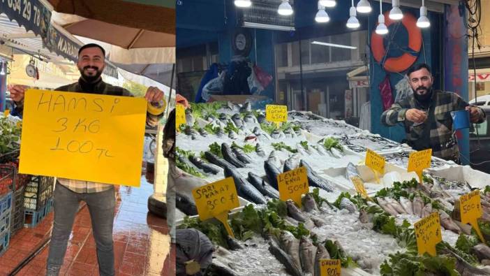 Vatandaşlar oraya akın etti! 3 kilo hamsi 100 TL: 1 günde 390 kasa sattı