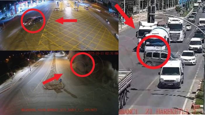Malatya'da peş peşe kazalar KGYS kameralarına takıldı! İşte o kaza anları...