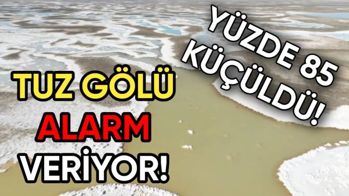 Türkiye’nin en büyük 2'nci gölü Tuz Gölü kırmızı alarm veriyor: 90 Yılda yüzde 85 küçüldü
