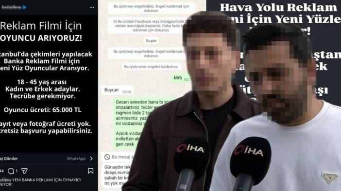 Yüksek ücret vaadiyle tuzak! "Oyuncu aranıyor" ilanı mağdurları savcılığa başvurdu