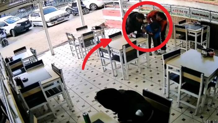 Börekçide hayat kurtaran anlar! Nefesi tıkanan çocuğu heimlich manevrasıyla kurtardı