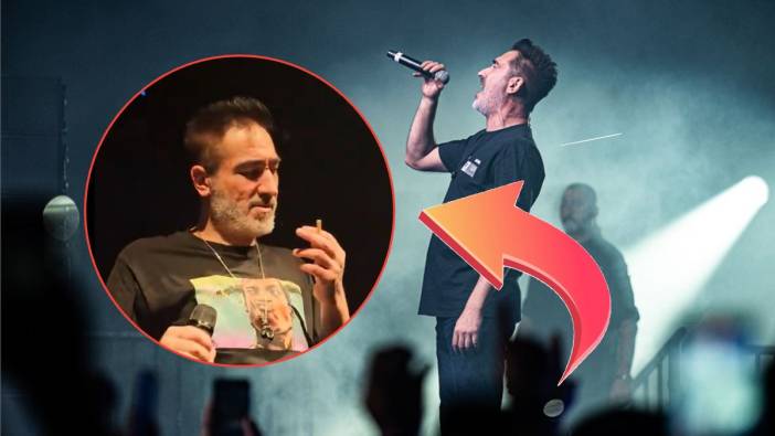 Rapin babası sahnedeyken 40 yılda bir yaşanacak olay! Sagopa Kajmer’in ağzına tam isabet sigara şoku