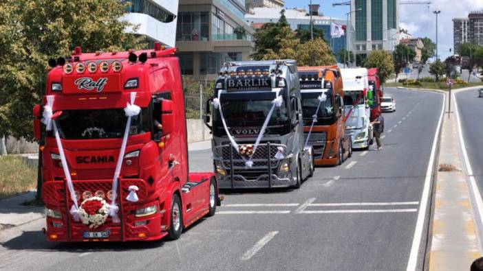 İstanbul’da görülmemiş manzara! Bağcılar sokaklarında dev tırlar konvoy oluşturdu