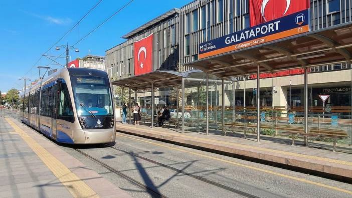 Galataport tramvay istasyonu açılıyor! Turist kafileleri artık vagonlarla taşınacak