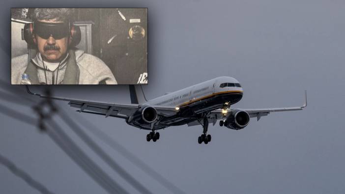 Maduro'yu taşıyan uçak New York'a indi