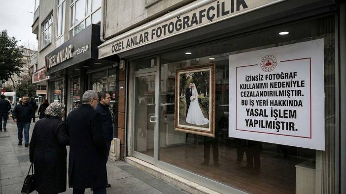 Vitrine izinsiz düğün fotoğrafı koyan fotoğrafçıya şok ceza!