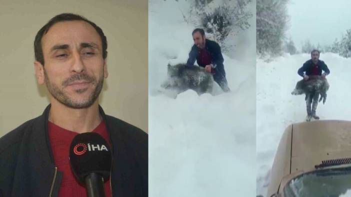 Sosyal medyada gündem olmuştu! Yavru domuzu eliyle yakalayan avcıya ceza