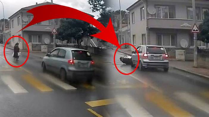 Yayaya saygı bu ülkede hayal! Yaşlı kadının son anları kamerada