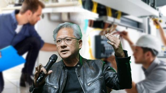 Nvidia CEO’su Jensen Huang’dan ezber bozan çıkış: Tesisatçı, elektrikçi, marangozlar için altın çağ başladı