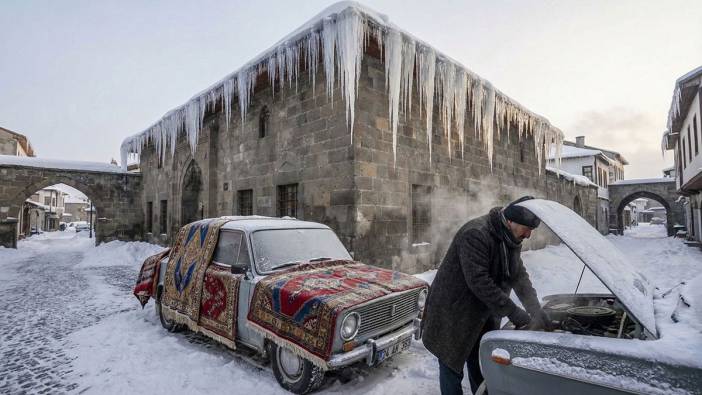 Soğuk hava rekoru kıran ilçe, dudakları uçuklattı!