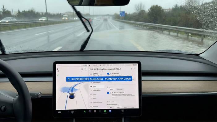 Su birikintisinden otonom manevrayla kurtuldu