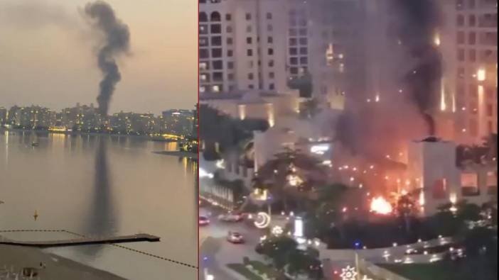 SON DAKİKA: Körfez'de cehennem! İran füzeleri lüksün merkezi Palm Jumeirah'ı vurdu: Dubai yanıyor