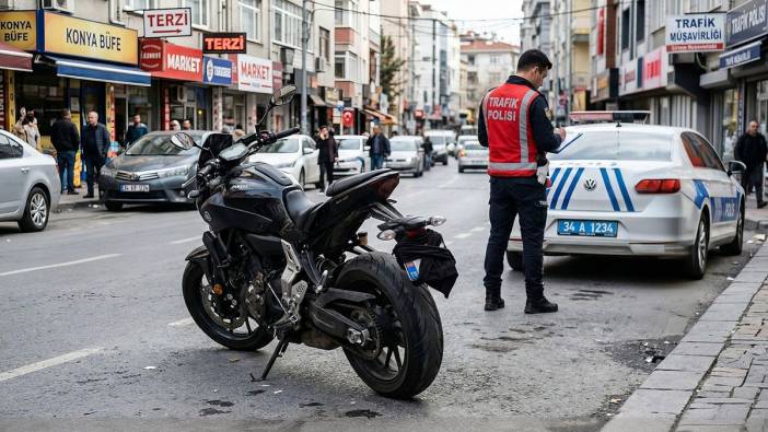 Motosiklet sürücüsüne yılın ilk rekor cezası: 436.000 TL