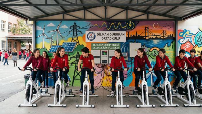 Okulun elektriğini öğrenciler üretiyor