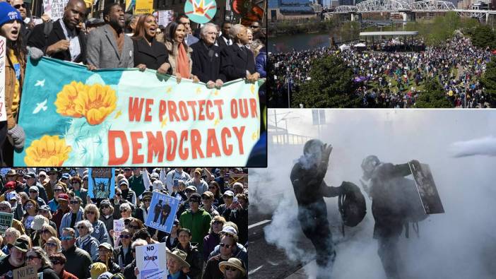 ABD’de milyonlar sokakta: Trump yönetimine karşı "Krallara Hayır" protestosu