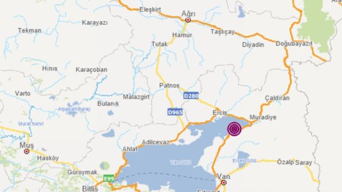 Van'da korkutan deprem