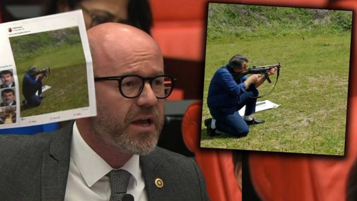 CHP’li Sarı Meclis’e taşıdı, müdürden geri adım geldi: İlçe Milli Eğitim Müdüründen silahlı poz