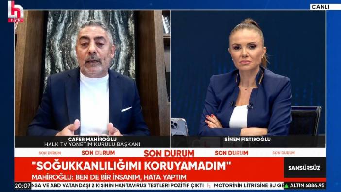 Halk TV’de ayrılık krizi büyüdü: Cafer Mahiroğlu canlı yayında özür diledi