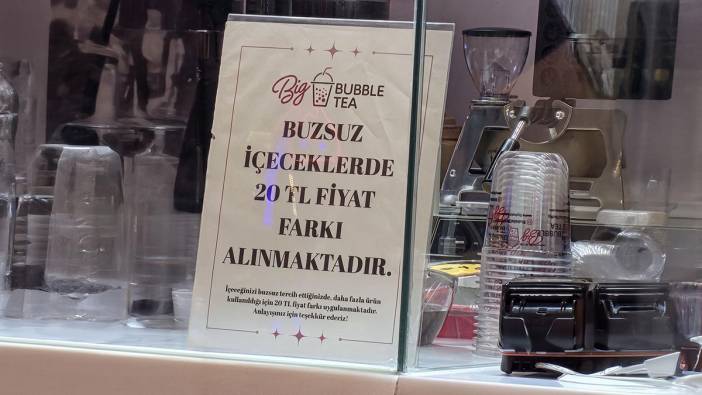 Buzsuz içecek isteyen müşterilerden 20 TL fiyat farkı almaya başladılar