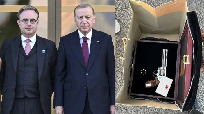 Erdoğan’ın NATO liderlerine revolver hediyesi Avrupa’da krize dönüştü: Belçika Başbakanı silahı polise teslim etti