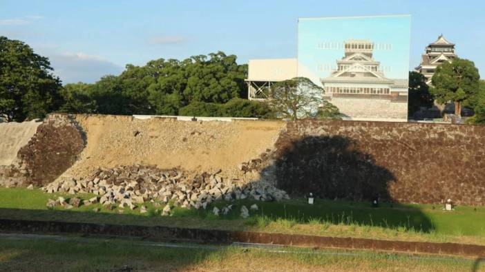 10 yıl sonra ikinci felaket: Japonya’nın tarihi Kumamoto Kalesi depremde hasar gördü