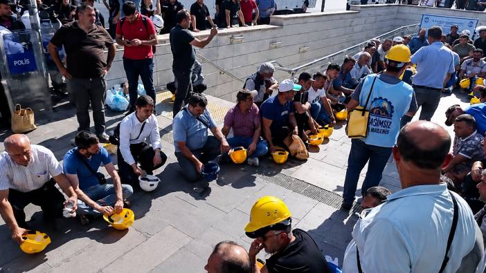 Ankara'da eylem yapan 80'den fazla maden işçisi gözaltına alındı