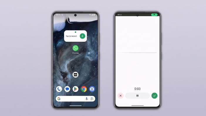 Android kullanıcılarına özel: Whatapp'ta sohbete girmeden ses kaydı gönderin